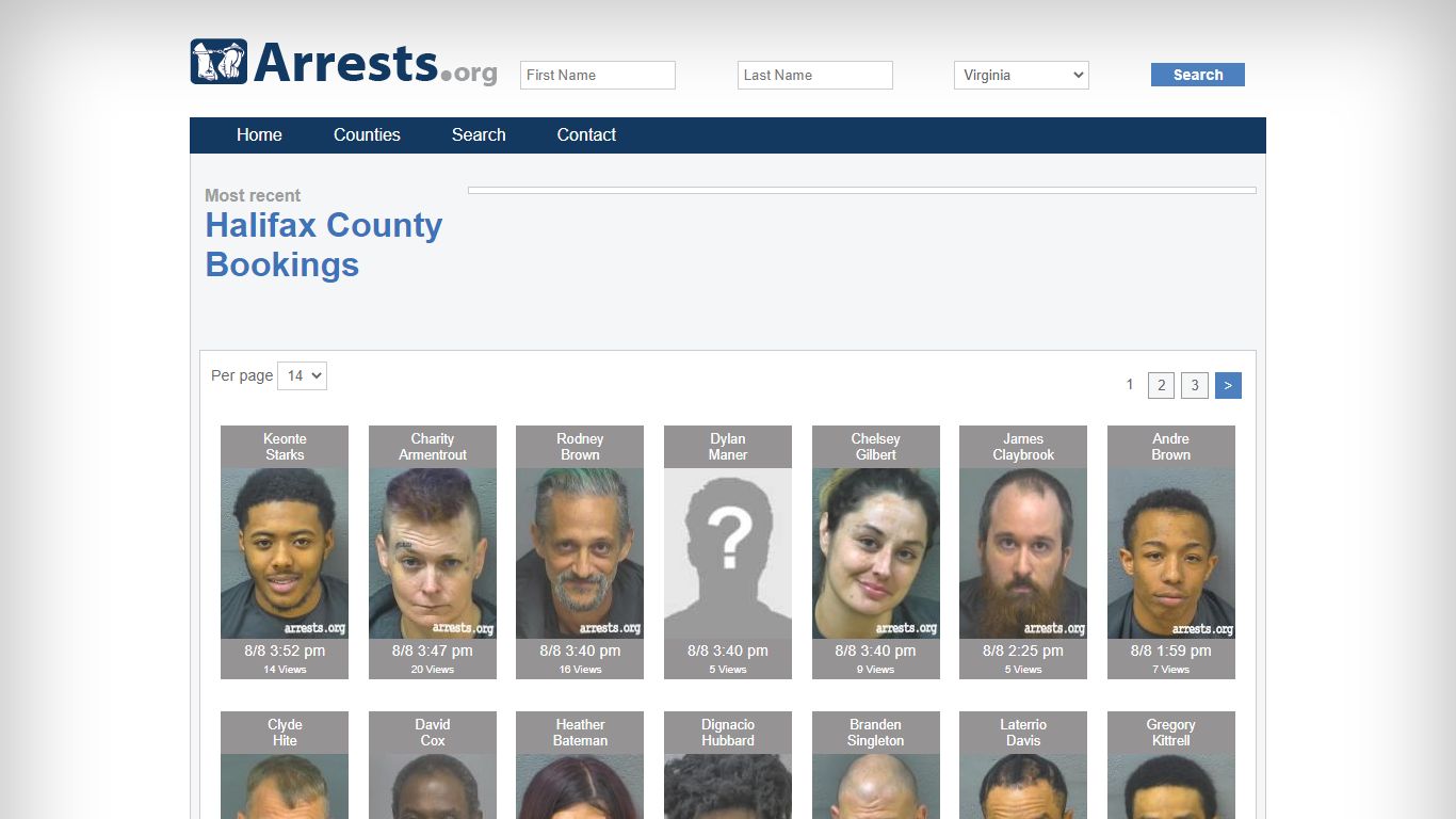 Halifax County Arrests and Inmate Search